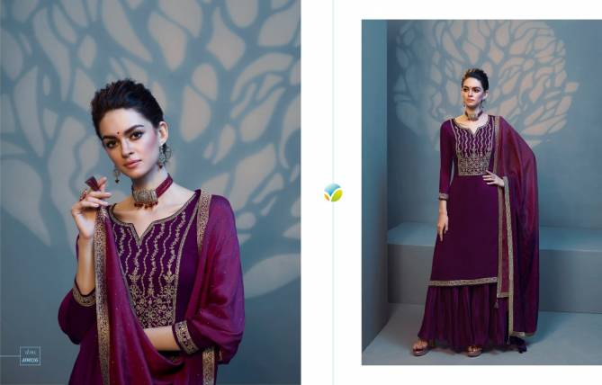 Vinay Tumbaa Roza  Heavy Georgette Designer Festive Wear Ready Made Collection